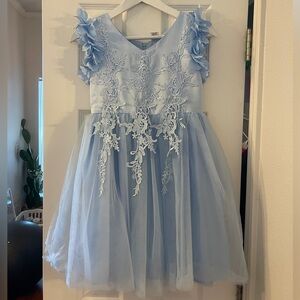 Elegant Blue Kids Dress